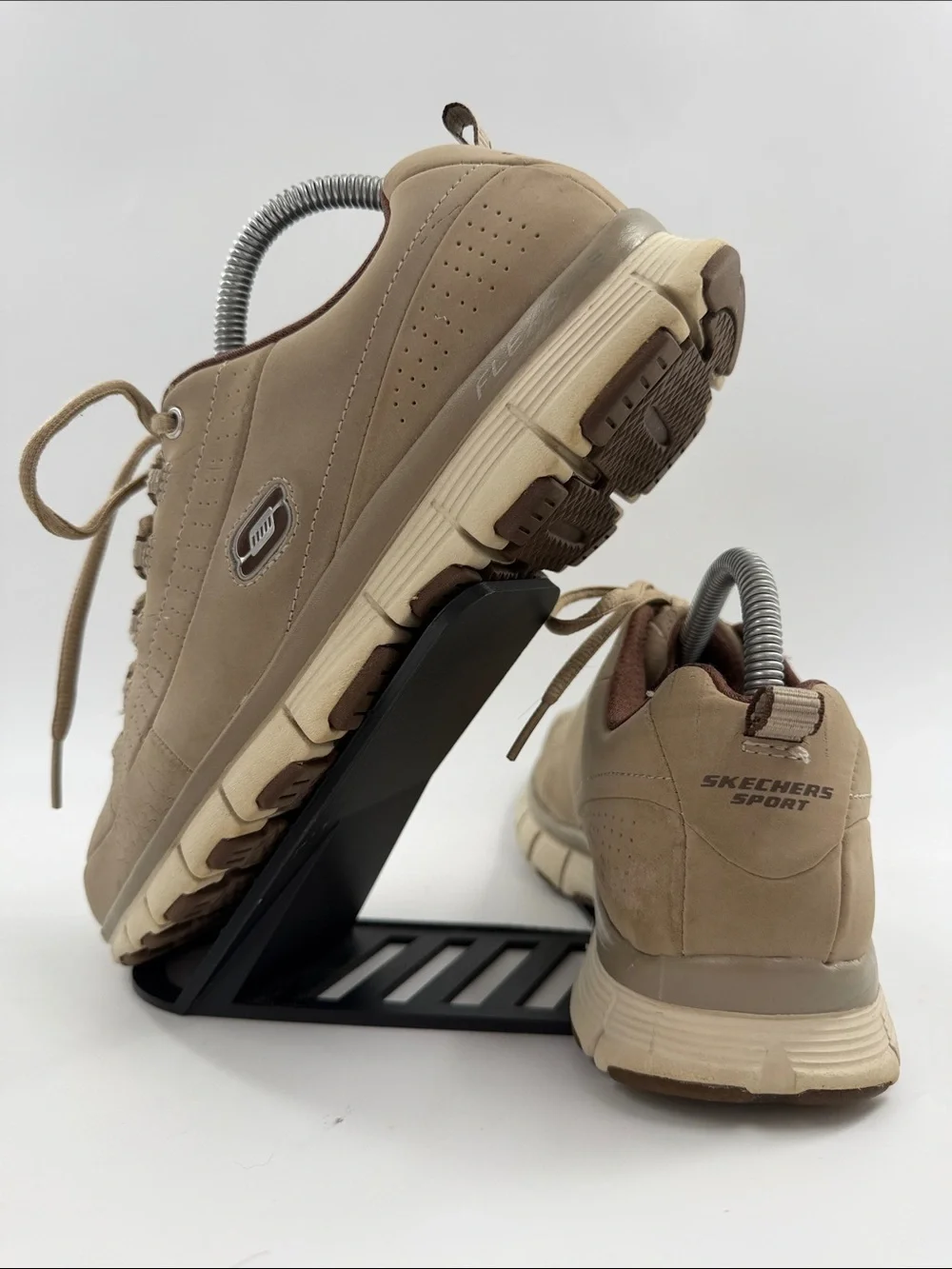 Skechers Sport Flex Fit Women's Beige Shoes Size 9.0 SN (11662)